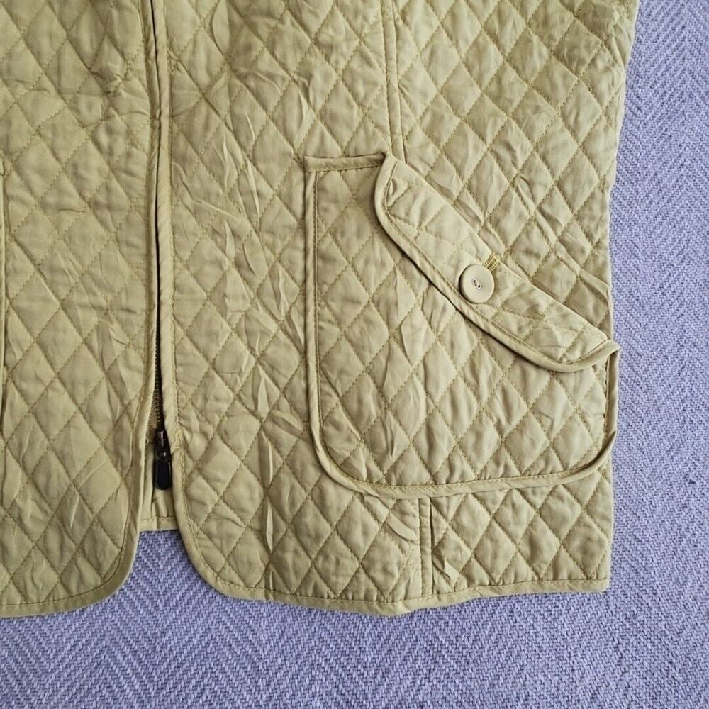 Sport‎ Savvy Sz Large Pistachio Green Diamond Quilted Women’s Zip-Up Vest Jacket - Picture 2 of 10